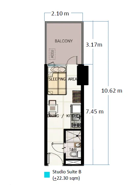 https://www.manilacondohub-smdc.com/images/properties/green/unit-layouts/03 - GREEN - Studio Suite B (+22.30sqm).webp